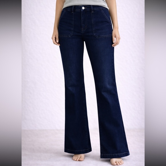 our republic for all Pants - Our Republic For All Jeans Size 12 Blue Flare Stretch Denim Pants